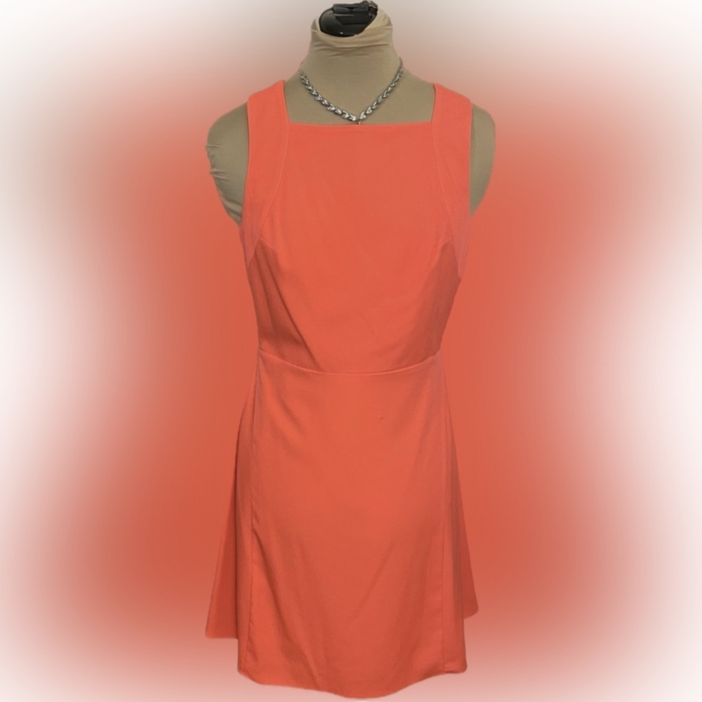 1. State Bright Orange Dress